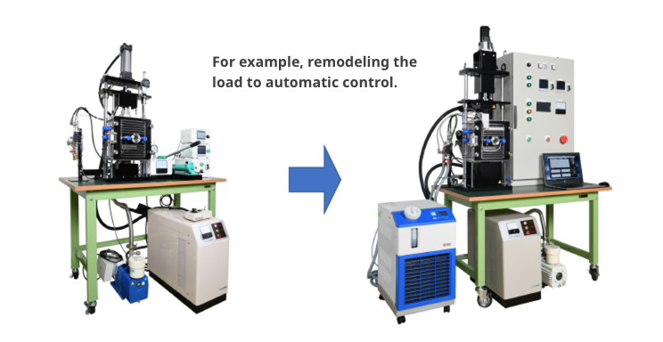 Image of modifications after equipment purchase